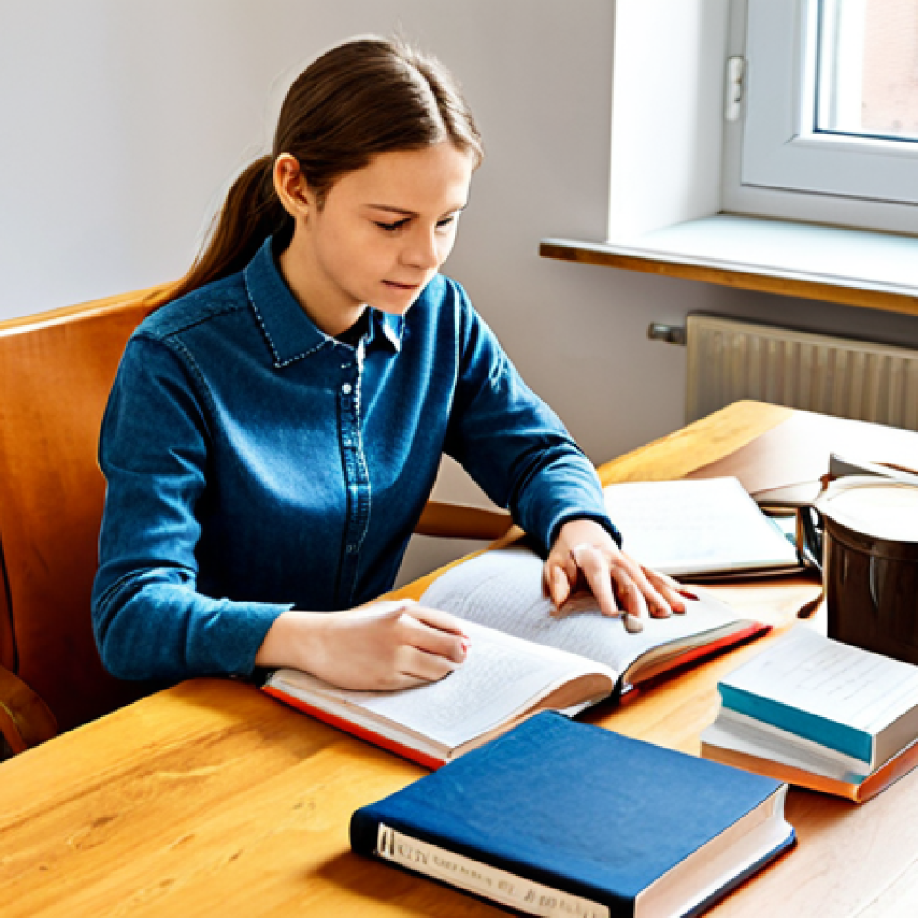 Study Session**

"A young adult, fully clothed in comfortable, modest clothing, sitting at a wooden desk with open textbooks and a laptop, studying for an exam. Books on German law are visible. A cup of coffee and a stack of flashcards are also on the desk. The setting is a bright, cozy apartment with natural light. safe for work, appropriate content, fully clothed, family-friendly, professional, perfect anatomy, correct proportions, natural pose, well-formed hands, proper finger count, natural body proportions, high resolution, detailed."

**