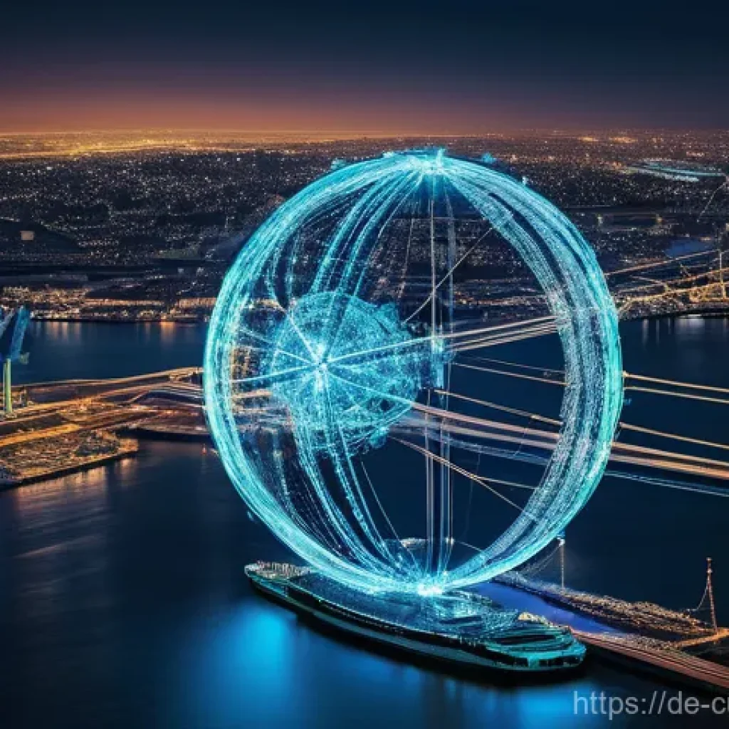 관세사와 물류 업무의 연계 - **Invisible Threads of Global Trade**
    A visually rich, abstract depiction of the unbreakable bon...