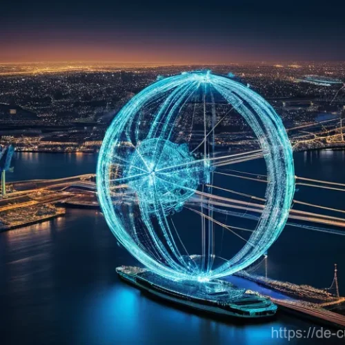 관세사와 물류 업무의 연계 - **Invisible Threads of Global Trade**
    A visually rich, abstract depiction of the unbreakable bon...