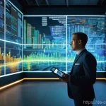 관세사 관련 법률 상담 사례 - A perplexed German business executive, mid-30s, smartly dressed in a bespoke business suit, stands a...